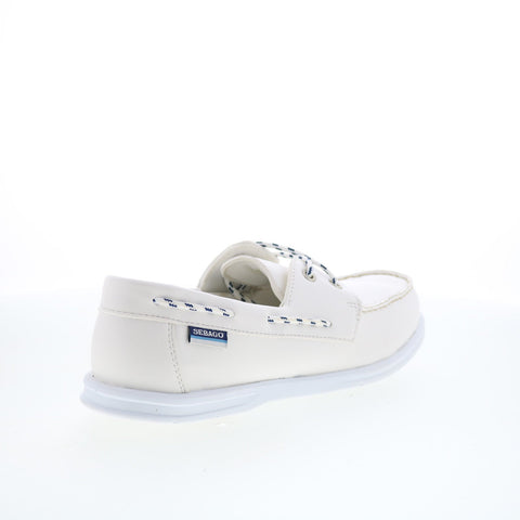 Sebago Jackman 78114CW-911 Mens White Loafers & Slip Ons Boat Shoes