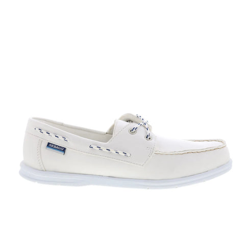 Sebago Jackman 78114CW-911 Mens White Loafers & Slip Ons Boat Shoes