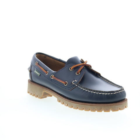 Sebago Ranger Moc Soft Womens Blue Leather Loafers & Slip Ons Boat Shoes