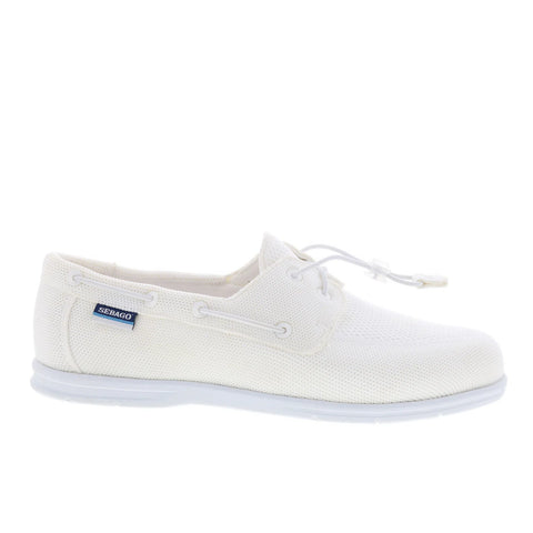 Sebago Monterey 78117KW-911 Mens White Mesh Loafers & Slip Ons Boat Shoes