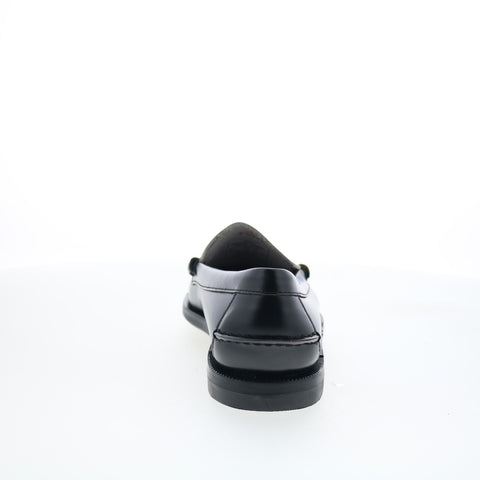 Sebago Classic Dan Gambling Womens Black Loafers & Slip Ons Penny Shoes
