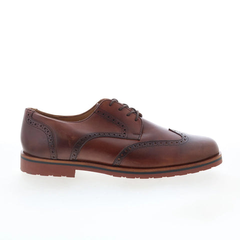 T.B. Phelps 8002-9-100 Mens Brown Oxfords & Lace Ups Wingtip & Brogue Shoes