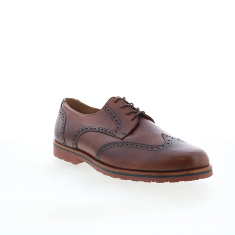 T.B. Phelps 8002-9-100 Mens Brown Oxfords & Lace Ups Wingtip & Brogue Shoes