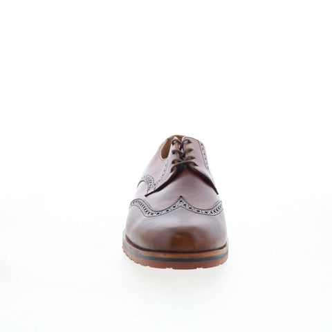 T.B. Phelps 8002-9-100 Mens Brown Oxfords & Lace Ups Wingtip & Brogue Shoes