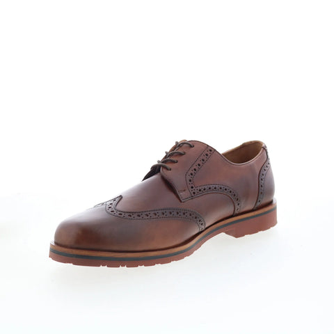 T.B. Phelps 8002-9-100 Mens Brown Oxfords & Lace Ups Wingtip & Brogue Shoes
