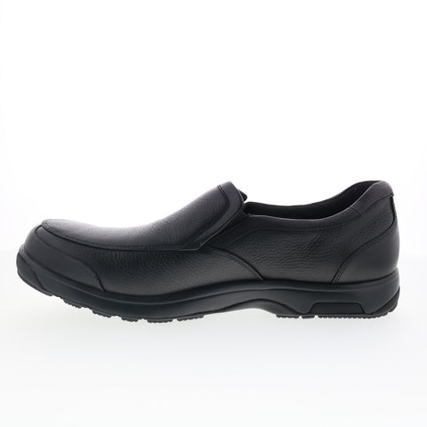 Dunham Battery Park 8003BK Mens Black Narrow Loafers & Slip Ons Casual Shoes