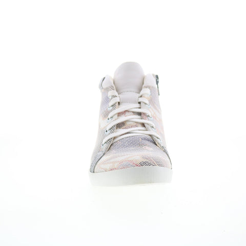 Think! Seas High Top 80049-H97 Womens Gray Leather Lifestyle Sneakers Shoes