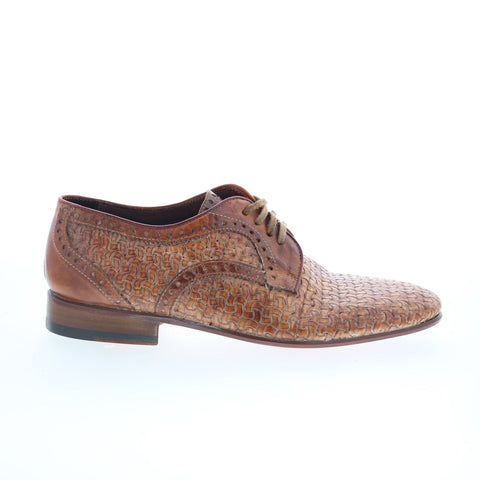 Debut Bassa 8014 Mens Brown Leather Lace Up Oxfords & Lace Ups Casual Shoes