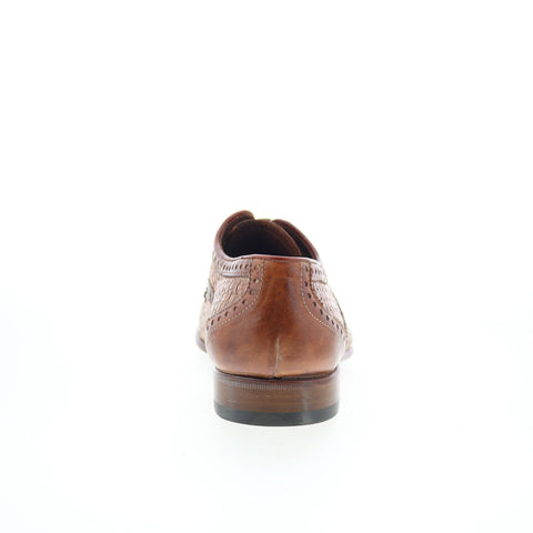 Debut Bassa 8014 Mens Brown Leather Lace Up Oxfords & Lace Ups Casual Shoes