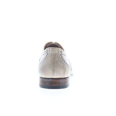 Debut Bassa 8014 Mens Beige Leather Lace Up Oxfords & Lace Ups Casual Shoes
