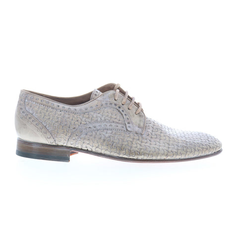 Debut Bassa 8014 Mens Beige Leather Lace Up Oxfords & Lace Ups Casual Shoes