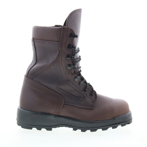 McRae Packed Navy Steel Toe Made In USA 8052W Womens Brown Tactical Boots