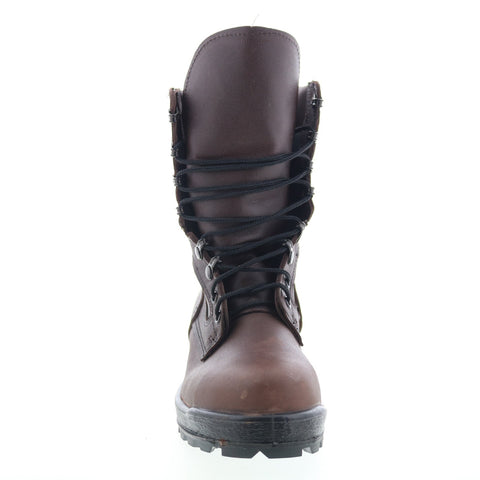 McRae Packed Navy Steel Toe Made In USA Womens Brown Wide Tactical Boots