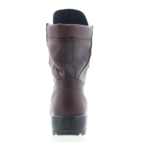 McRae Packed Navy Steel Toe Made In USA 8052 Mens Brown Wide Tactical Boots