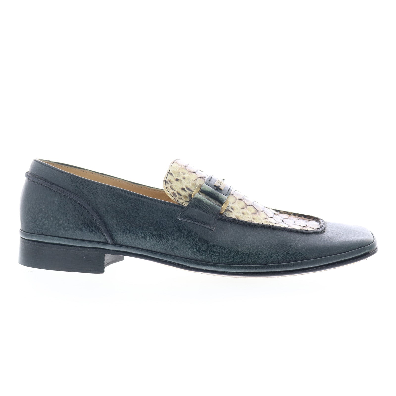 Debut Softail 8073 Mens Black Leather Slip On Loafers & Slip  display picture 2