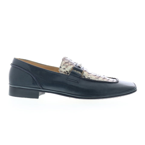 Debut Softail 8073 Mens Black Leather Slip On Loafers & Slip Ons Casual Shoes