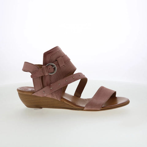 Miz Mooz Farley Womens Brown Leather Zipper Gladiator Sandals Shoes