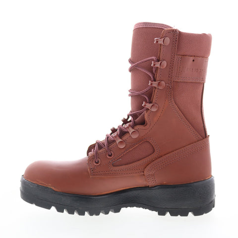 McRae Israeli Combat Made In USA 80IB Mens Brown Leather Tactical Boots