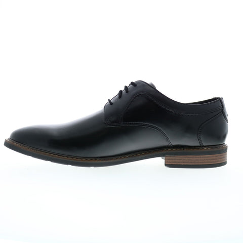 Nunn Bush Hayden Plain Toe Oxford 81076B-001 Mens Black Oxfords Shoes