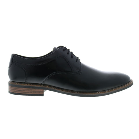 Nunn Bush Hayden Plain Toe Oxford 81076B-001 Mens Black Oxfords Shoes