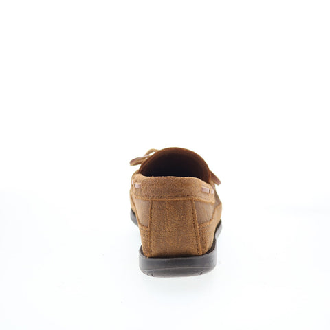 Minnetonka Essential Hardsole Moc 823-BRN Mens Brown Loafers Moccasin Shoes