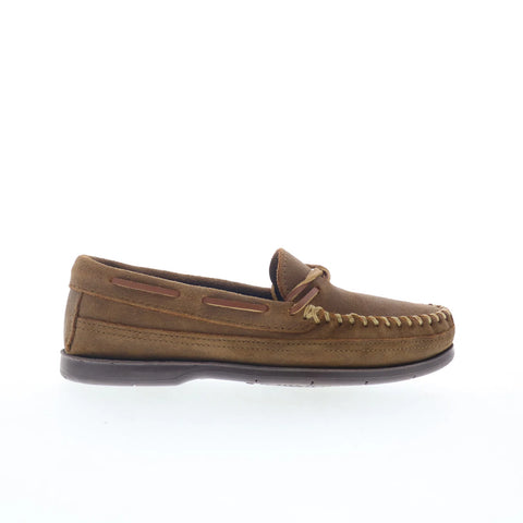 Minnetonka Double Bottom Hardsole Mens Brown Loafers & Slip Ons Boat Shoes