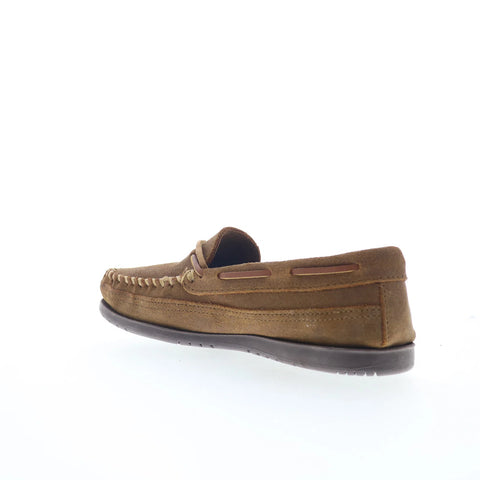 Minnetonka Double Bottom Hardsole Mens Brown Loafers & Slip Ons Boat Shoes