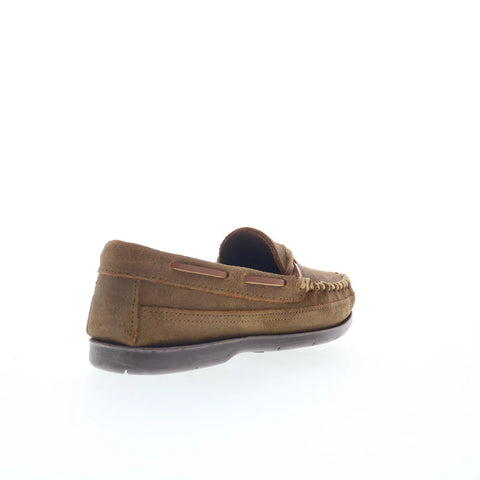 Minnetonka Double Bottom Hardsole Mens Brown Loafers & Slip Ons Boat Shoes