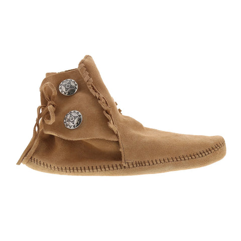 Minnetonka Two Button Boot 837T-TPE Mens Brown Suede Casual Dress Boots