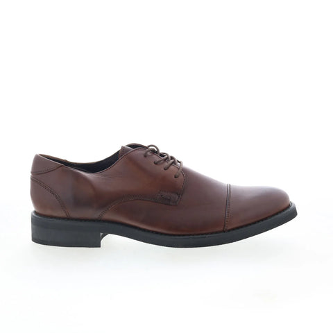 T.B. Phelps 8407-9-100 Mens Brown Leather Oxfords & Lace Ups Cap Toe Shoes
