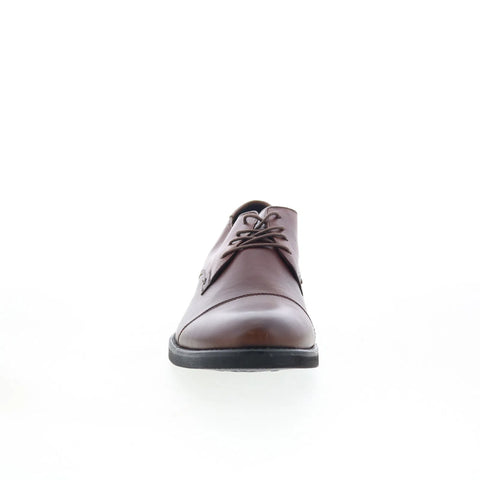 T.B. Phelps 8407-9-100 Mens Brown Leather Oxfords & Lace Ups Cap Toe Shoes