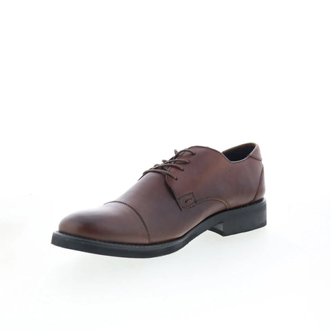 T.B. Phelps 8407-9-100 Mens Brown Leather Oxfords & Lace Ups Cap Toe Shoes