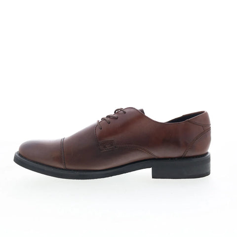 T.B. Phelps 8407-9-100 Mens Brown Leather Oxfords & Lace Ups Cap Toe Shoes