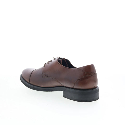 T.B. Phelps 8407-9-100 Mens Brown Leather Oxfords & Lace Ups Cap Toe Shoes
