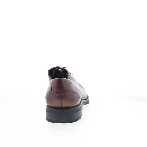 T.B. Phelps 8407-9-100 Mens Brown Leather Oxfords & Lace Ups Cap Toe Shoes