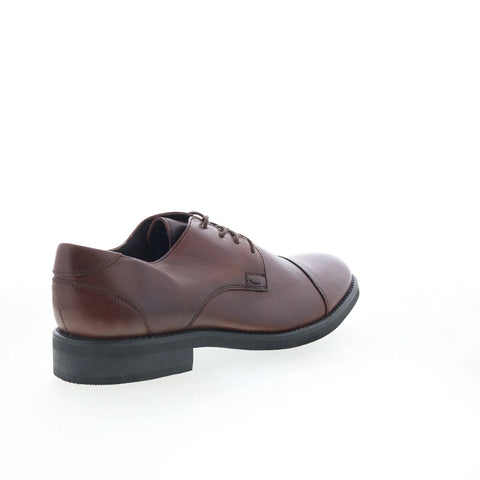 T.B. Phelps 8407-9-100 Mens Brown Leather Oxfords & Lace Ups Cap Toe Shoes
