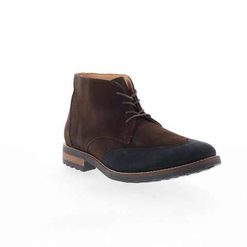 T.B. Phelps 8410-9-100 Mens Brown Suede Lace Up Chukkas Boots