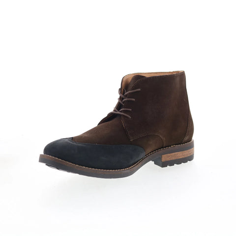 T.B. Phelps 8410-9-100 Mens Brown Suede Lace Up Chukkas Boots