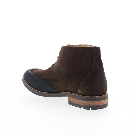 T.B. Phelps 8410-9-100 Mens Brown Suede Lace Up Chukkas Boots