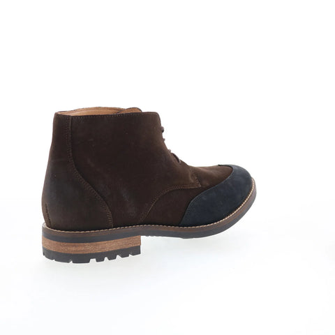 T.B. Phelps 8410-9-100 Mens Brown Suede Lace Up Chukkas Boots