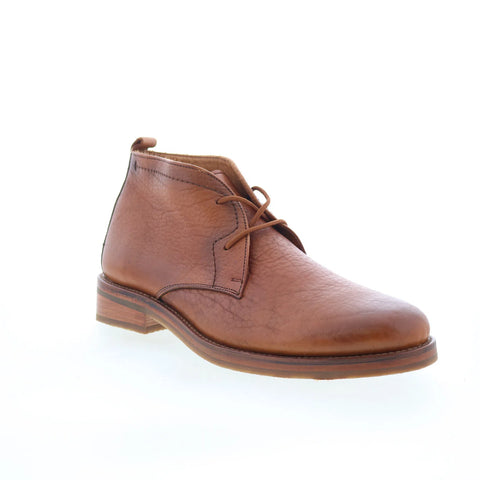 T.B. Phelps 8414-9-100 Mens Brown Leather Lace Up Chukkas Boots