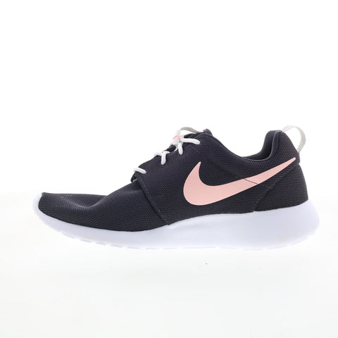 Nike Roshe One 844994-008 Womens Black Mesh Skate Inspired Sneakers Shoes