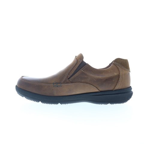 Nunn Bush Cam Slip On 84696 Mens Brown Extra Wide Loafers Casual Shoes