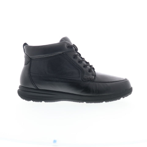 Nunn Bush Cam Moc Toe Boot 84835 Mens Black Extra Wide Leather Chukkas Boots