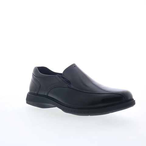 Nunn Bush Kore Pro Bike Toe Slip On Mens Black Loafers & Slip Ons Casual Shoes