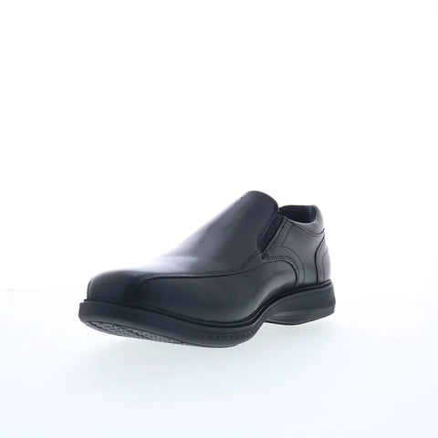 Nunn Bush Kore Pro Bike Toe Slip On Mens Black Loafers & Slip Ons Casual Shoes