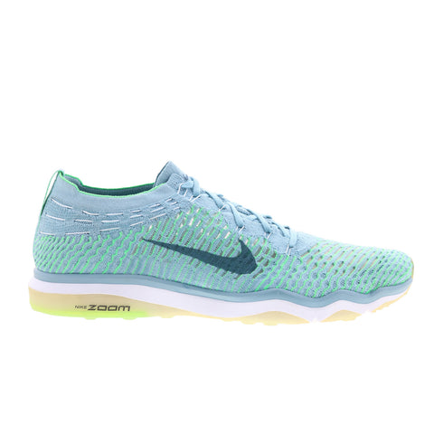 Nike Air Zoom Fearless Flyknit Womens Blue Mesh Athletic Running Shoes