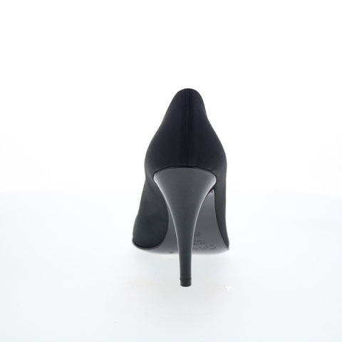 Calvin Klein Vernice 8586 Womens Black Leather Slip On Pumps Heels Shoes