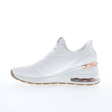 Skechers Snoop Dogg: Million Air - Luxe Daze3 Womens White Sneakers Shoes