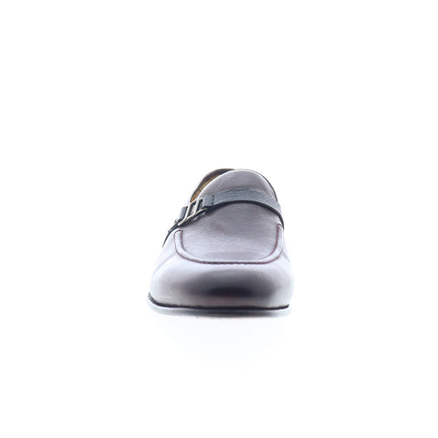 Mezlan Parole Apron Toe Loafer 8615 Mens Burgundy Leather Loafers Casual Shoes